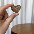 Broche en Résine Pailletée - Bijou Fait Main Unique