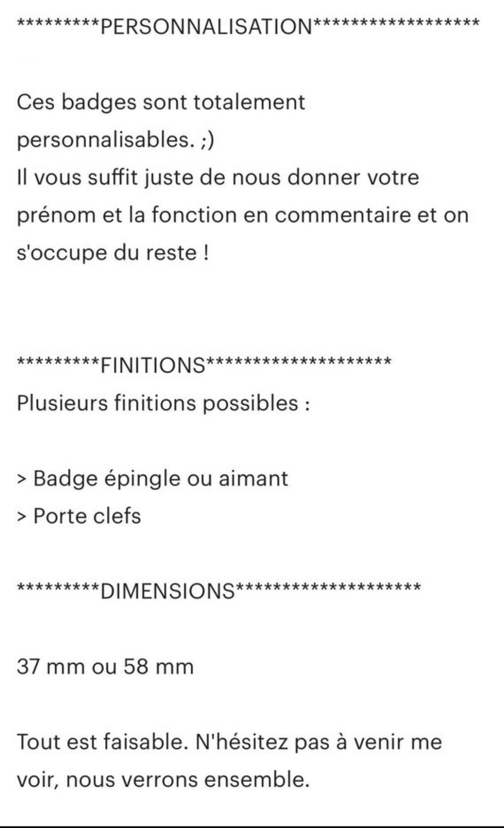 Badge personnalisé - Métier - infirmière - Arc-en-ciel