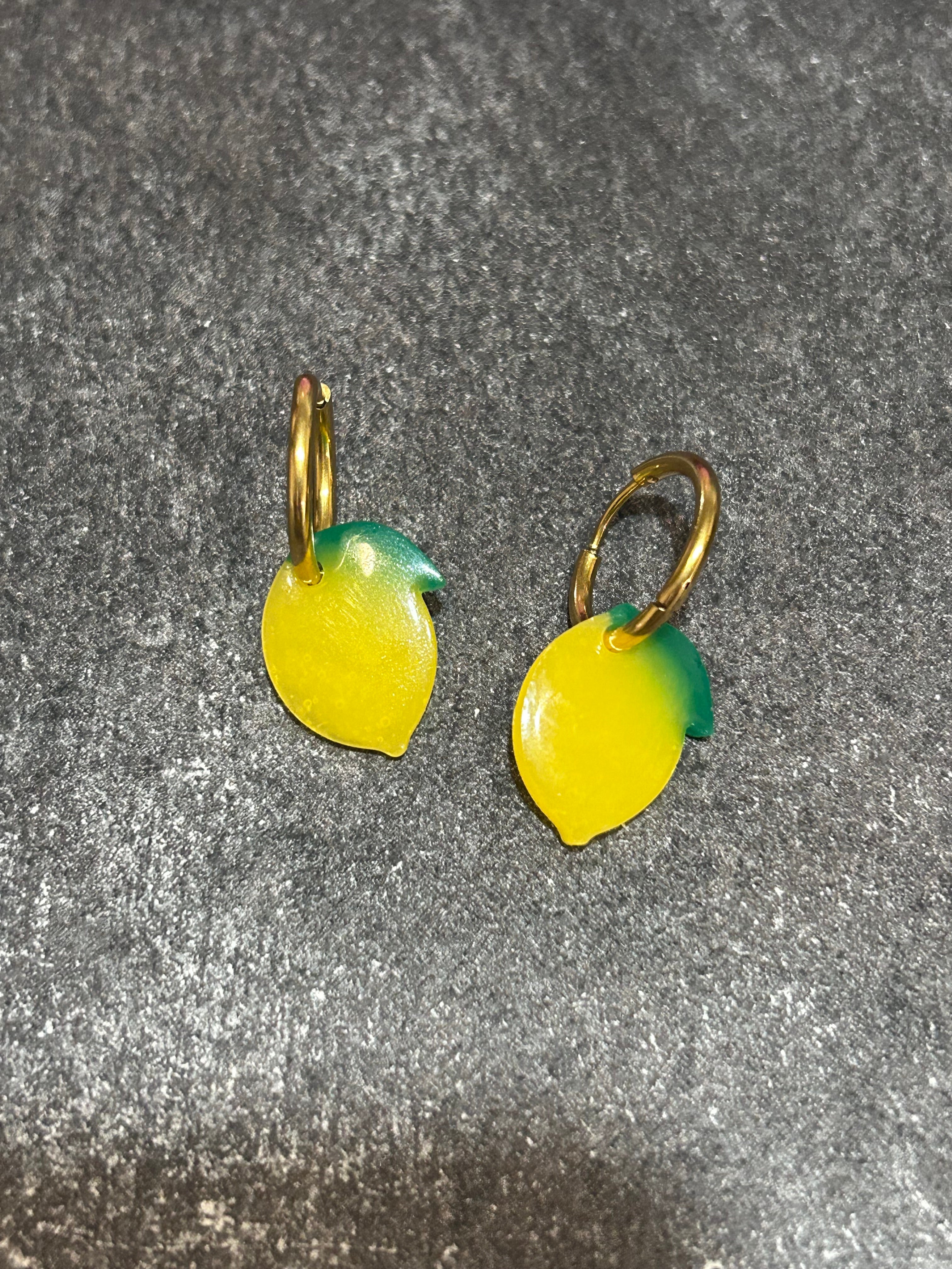 Boucles d’oreilles Créole Citron
