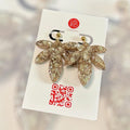 Boucles d'oreilles Paradise / Paillettes or
