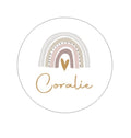 Badge personnalisé - Métier - infirmière - Arc-en-ciel