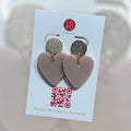 Boucles d’oreilles cœur nude