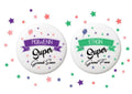 Badge personnalisé - Super grand frère / soeur - Ballons - Commande Personnalisée