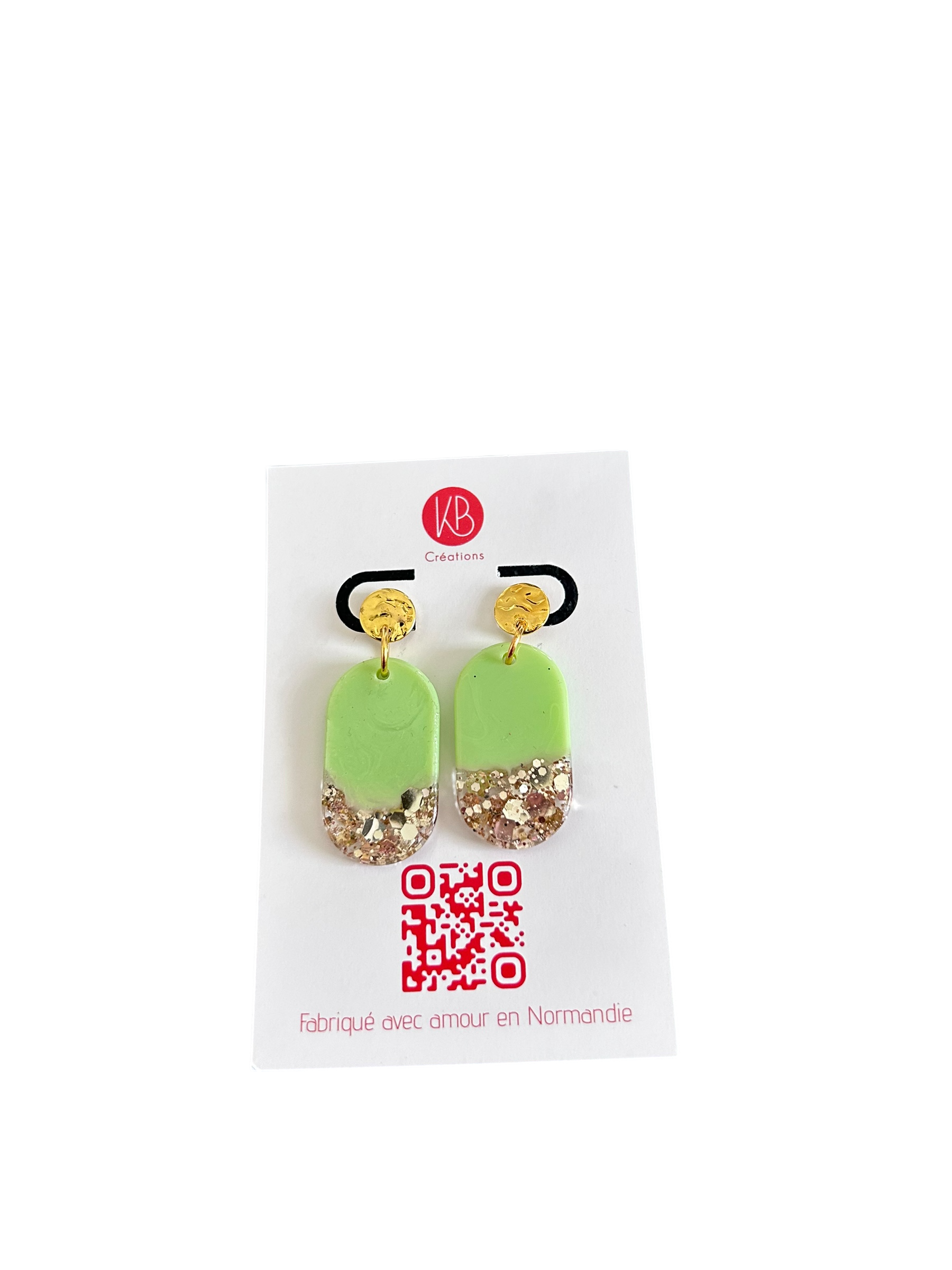 Boucles d’oreilles « Capsule Pailletée »