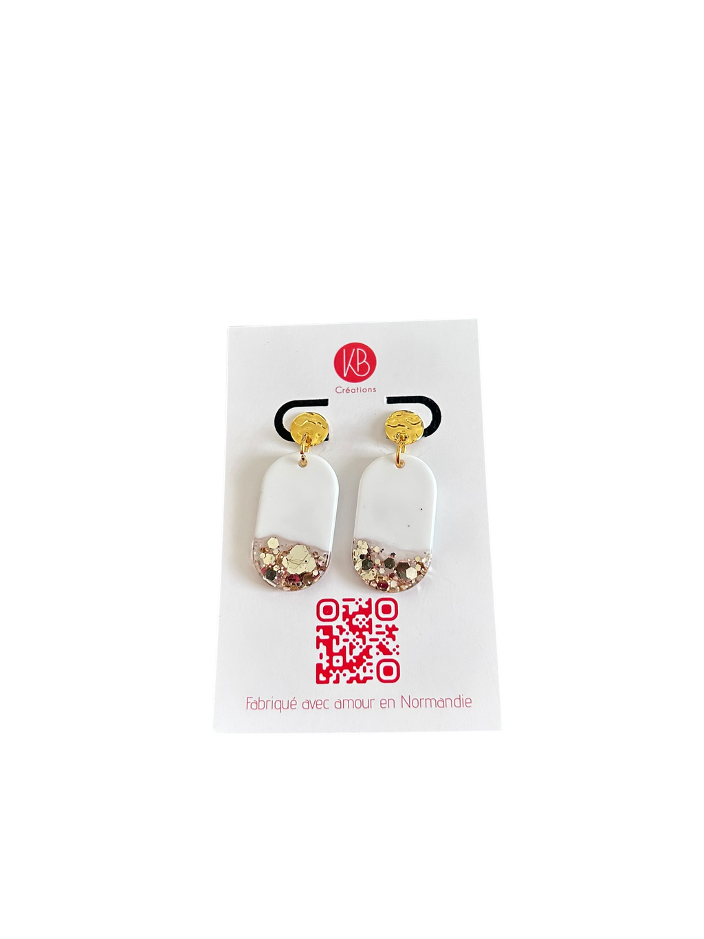 Boucles d’oreilles « Capsule Pailletée »