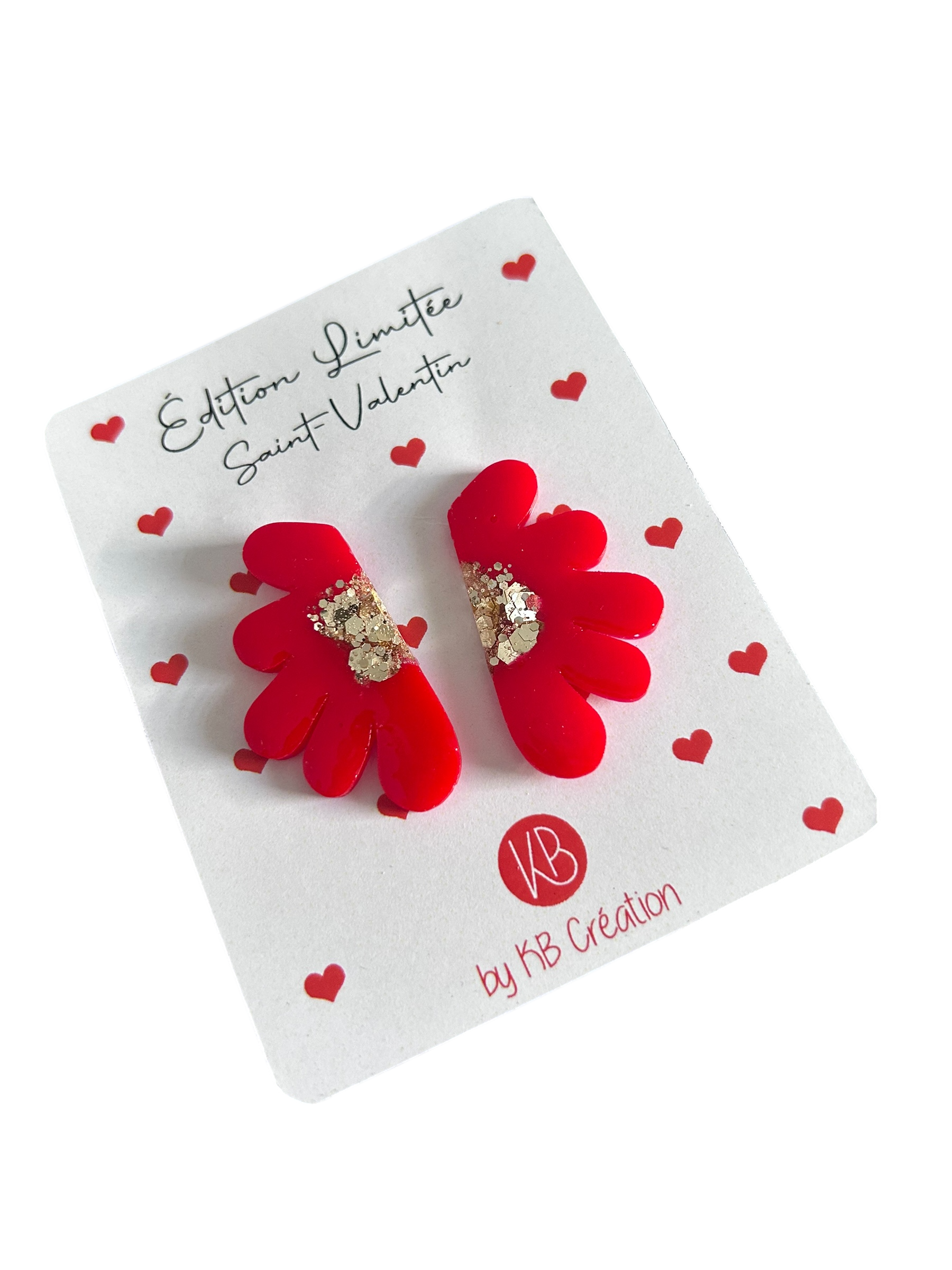 Boucles d’oreilles cœur – Édition limitée Saint-Valentin