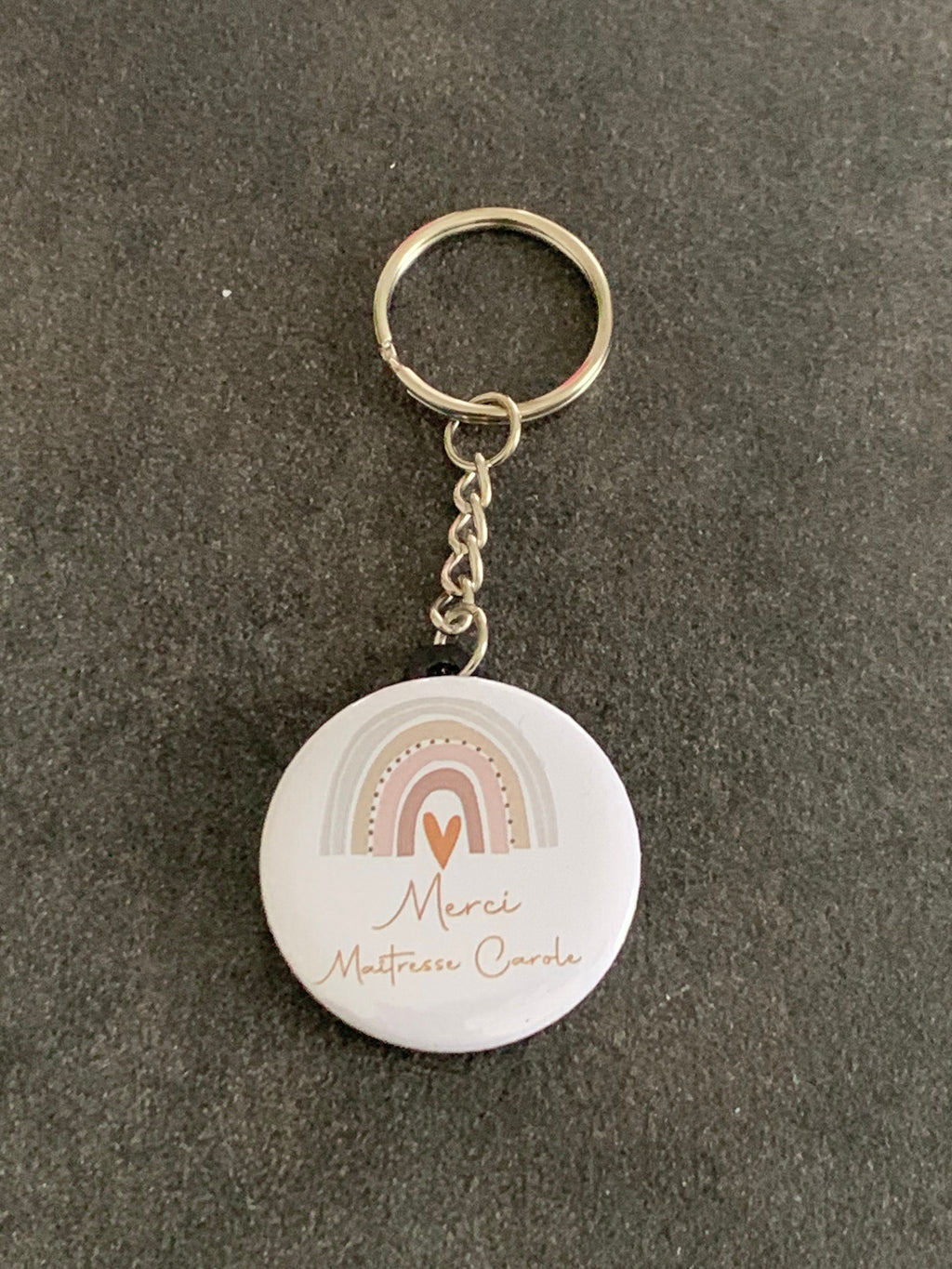 Badge personnalisé - Métier - infirmière - Arc-en-ciel