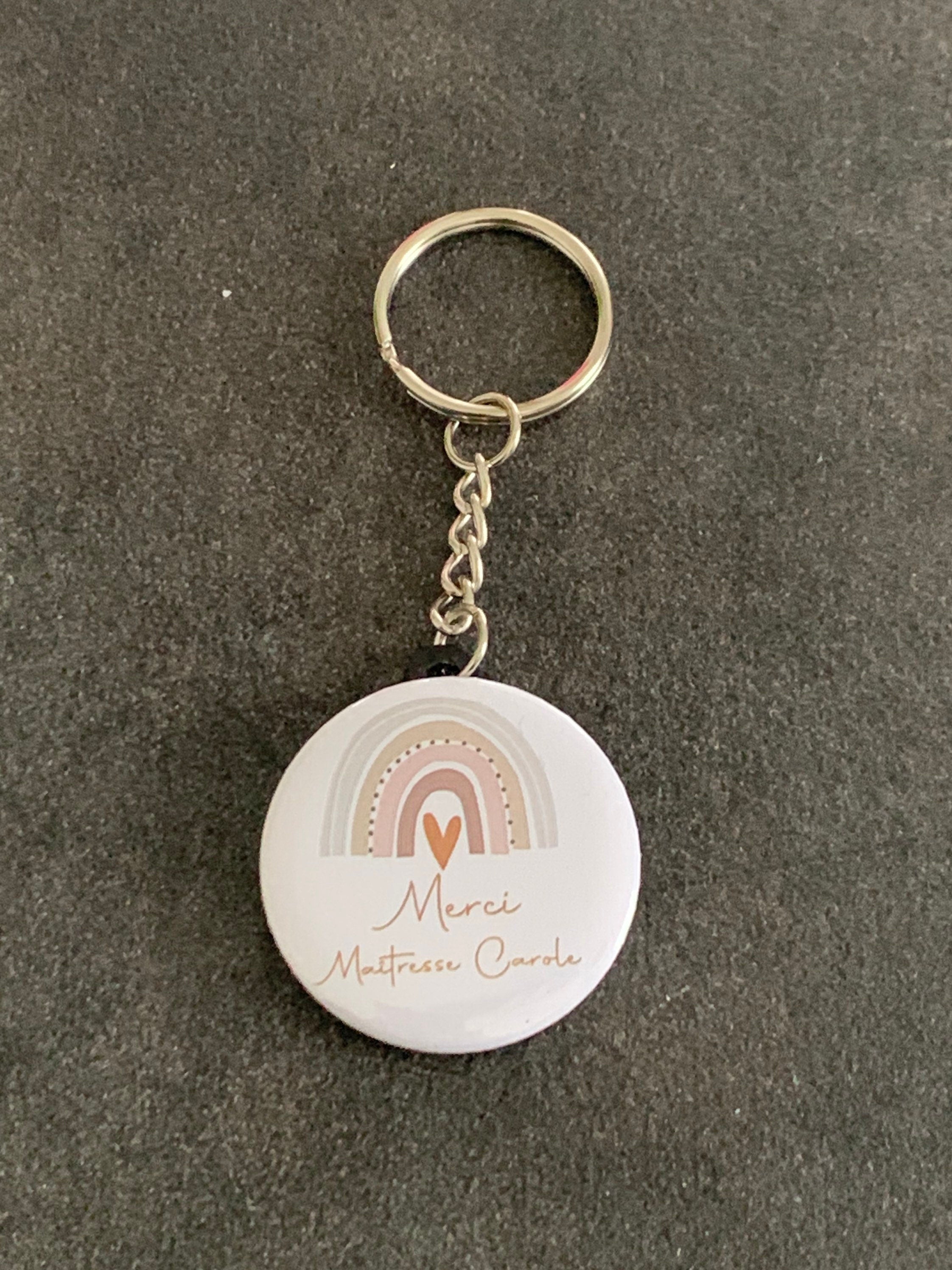 Badge personnalisé - Métier - infirmière - Arc-en-ciel