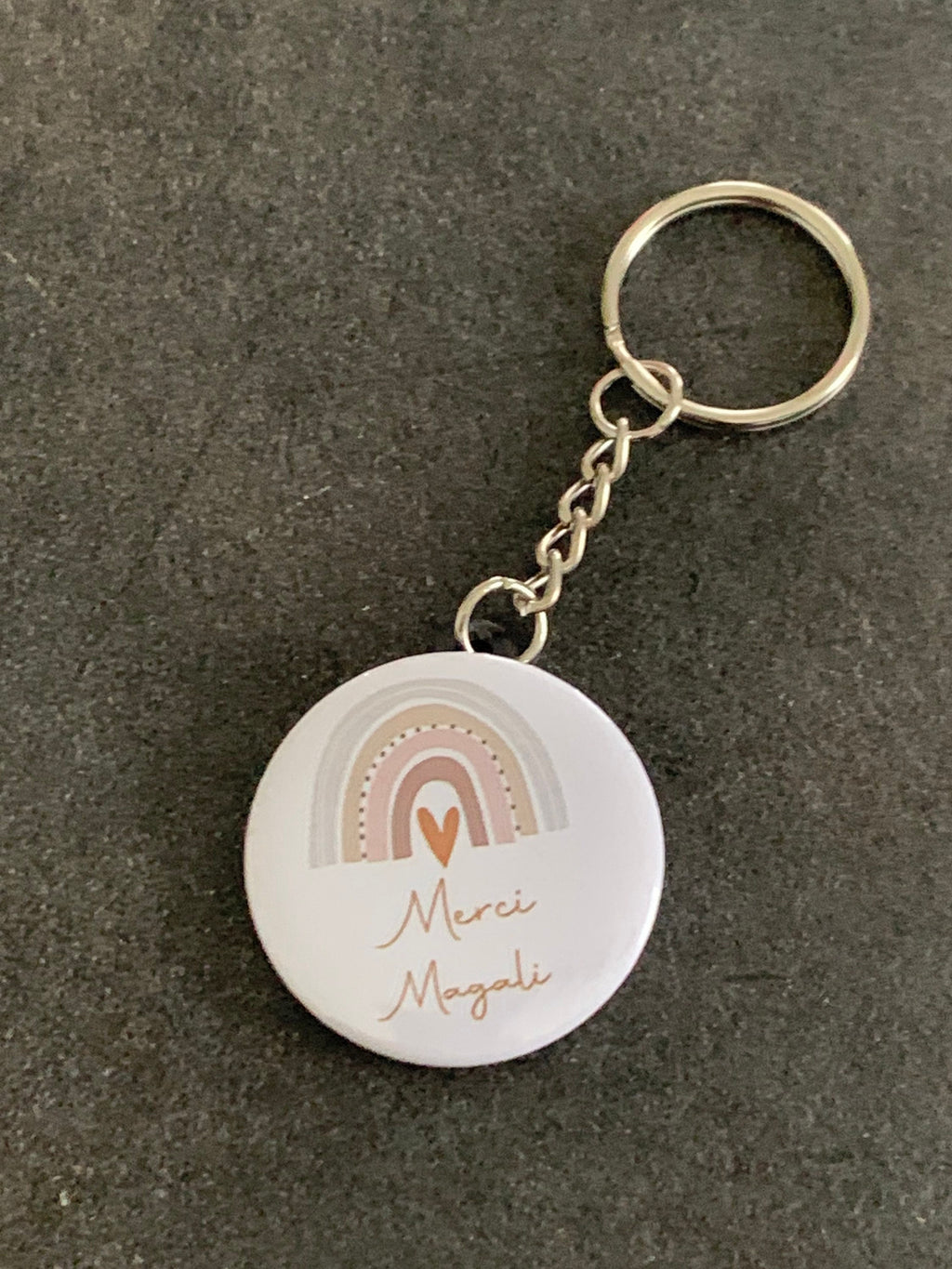 Badge personnalisé - Métier - infirmière - Arc-en-ciel